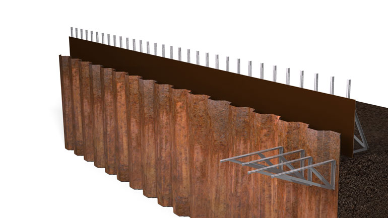Sheet Pile Capping | Fast-Form Systems